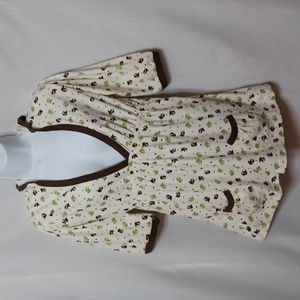 Angels. Girls Hoodie Beige/Brown With Elephant Print. Size L